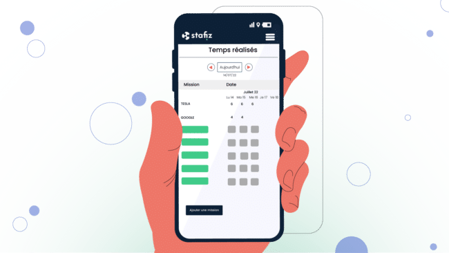 Logiciel d'enregistrement des temps sur mobile