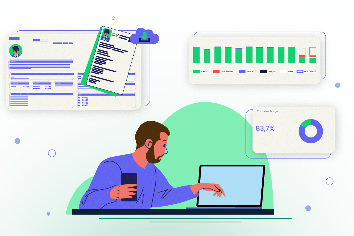 fonctionnalités d'un erp pour sociétés de service