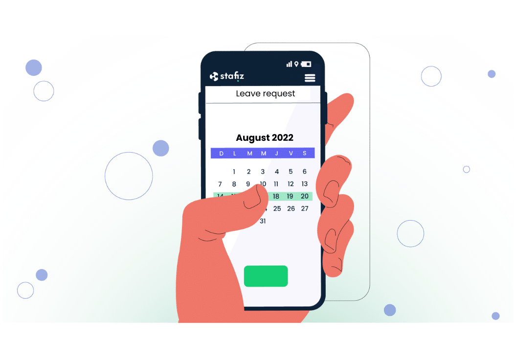 Request time off on mobile
