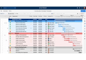 Le logiciel smartsheet