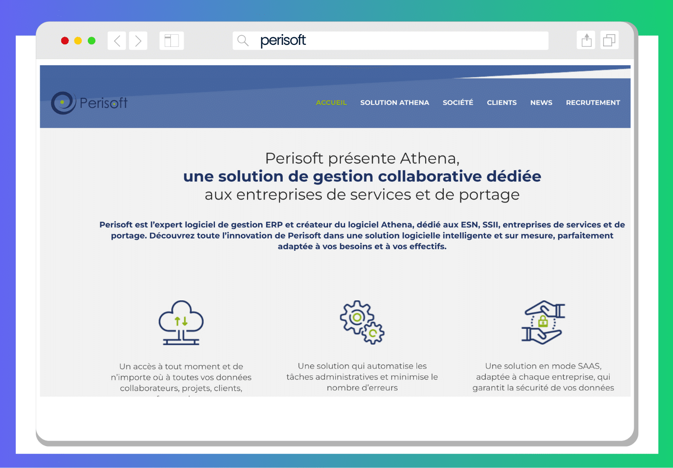 ERP for IT Services : perisoft
