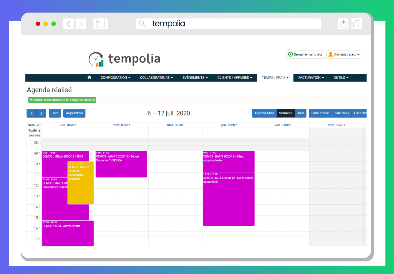 Tempolia software