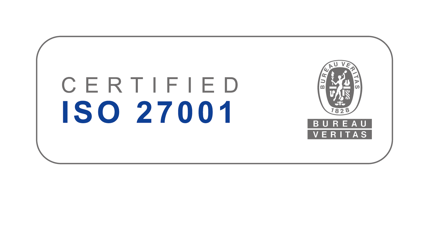 ISO 27001 zertifiziert (Bureau Veritas)